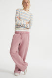 2025 New Striped T-Shirt Women Simple Casual Loose Thin Sleeve Long-Sleeved