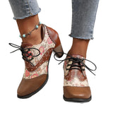 Autumn And Winter New Women's Boots Rough High And Martin Boots British Style National Style Women