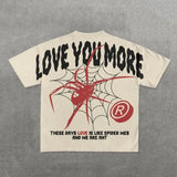 War Girl Graphic Print T-Shirt Y2K Vintage Loose-Sleeved Round-Collar Cotton Top Gothic Street Men's Wear 211-1-Outfit