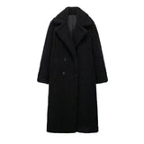 Autumn And Winter New Women's Big Collar Plus Thick Lamb Hair Grip Velvet Super