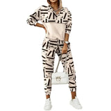New Spring Suit Casual Women's Sports Long-Sleeved Printing Fashion