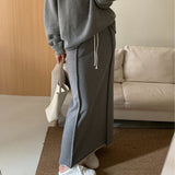 Autumn And Winter New High-Waisted Cotton Comfortable Half-Body Skirt Hot Straight Knitted Long