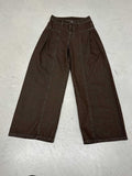 Retro Style Folded Design Low-Rise Jeans Street Babes Women's New Personality Loose-Legged