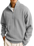 New Men's Sweatshirt Fashion Casual Half Zipper Collar Long Sleeves Of The Jacket