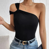 Zingj Women's Wear 2024 Fashion Sexy Off The Shoulder Waist Female Jacket Small Vest Senior Sense Temperament Pure Color