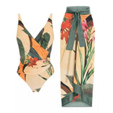 2025 New Swimsuit Two Sets Of Holiday Bikini Beach Sexy Bikini Conjoined Conservative Swimsuit