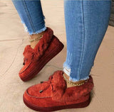 Boots Women 2025 Winter Round Head Thick Soles Plus Velvet Warm Cotton Shoes Women's Seam Bag Shoes Snow Boots Beans