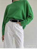 Sale Of Solid Color Round-Neck Sweater Women 2025 New Soft Knitting Base