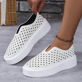 Zingj Large Size Platform Single Shoes Summer Wear Shallow Mouth Breathable A Hollow Out Fashion Casual Women's