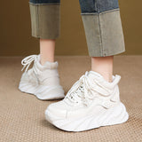 Time 138] Head-Level Cowfum Old Dad Shoes Women's Autumn Light Sports Leisure Single Shoes Small Heightening Women's