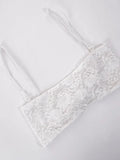 Satin Draped Lace Bralette Top-Outfit