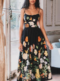 Leisure Holiday Style Sleeveless Dress 2025 Summer New Breast-Shaping Fashion Print Slimming Dress