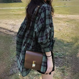 Sunscreen Plaid Women's Summer 2025 New Design Long-Sleeved Top Loose Shirt Spring And Autumn