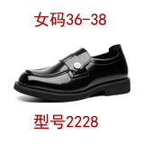 Zingj Wind Small Leather Shoes Male Design Sense Small Spring And Autumn Flat Shoes Black Lazy Foot Pedal