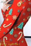 Christmas Romper Women Xmas Print Long Sleeve Sleepwear Pajamas Bodysuit Playsuit Romper Nightwear Adults