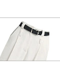 High Waist Loose Wide Leg Pants Women 2023 Spring Summer New Female Floor-Length White Suits Pants Ladies Long