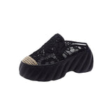 Slippers Women Wear Summer New 2025 Korean Version Of The Hong Kong Flavor Fashion Cold Slippers Women Height Half