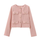 Women's Clothing Explosion Fashion Temperament Commuting Round-Neck Long-Sleeved