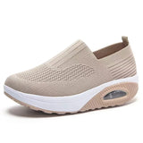 Rocking New Women's Shoes Thick-Soled Air Cushion Lazy Casual Sports Comfortable Shoes Breathable Soft-Soled Women's