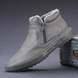 New Winter Leather Shoes Plus Velvet Cotton Shoes Men's Shoes One Foot Lazy Shoes Warm Comfortable Casual Shoes
