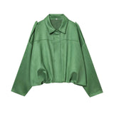 New Velvet Texture Effect Bomber Jacket