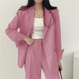 Zingj And Autumn New Blazer Female British Wind Casual Versatile Blue Small Medium Long Suit