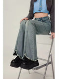 Zingj 2024 New Korean Version Of Horseshoe Pants Slim Show Thin Horn