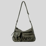 Vintage Motorcycle Pu Leather Crossbody BagOutfit
