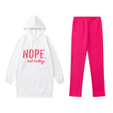 And Autumn 2025 New Letter-Print Pocket Open Fork Casual Long Sleeve Long Sleeve Trousers Casual Casual Casual