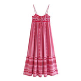 Women's Crochet Stitched Knitted Dress Skirt Sling