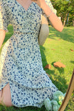 Floral Dress for Women Party French Vintage Retro Office Lady Casual Club Mini Sexy Dresses Summer 2023 New