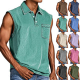 Explosion Of Sleeveless T-Shirts For Young Men's Leisure Trend To Open The Door To