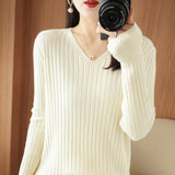 Zingj Sweater Female 2023 Spring And Autumn Knit Bottom Shirt Fashion Slim Long Sleeve Skin-Friendly Soft Bottom Top-Outfit