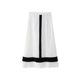 Summer New Fashion Casual Crash V-Necked Lotus Side Dress Half-Dress Suit