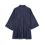 New With Denim-Blend Shirt 2885454 Wide Leg Trousers