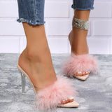 Hairy Fashion Slippers Women's Summer Sexy Sharps And Cool Slippers