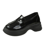 Zingj Loafer Women's Fall 2023 New British Vintage Leather Shoes With Single Shoe Casual Women's Shoes-Outfit