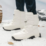 New Large Snow Boots Men And Women Plus Thick Cotton Shoes Outdoor Shoes Anti-Slip Warm Boots