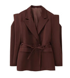 Explosion Women's Waistband Bandwidth Shoulder-To-Shoulder Suit