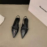 Zingj Shoes 2023 New Spring And Summer Pointed Temperament Small Single Shoes-Outfit