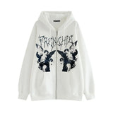 New Hoodie Jersey Women Loose Street Sports Zipper Open Shirt Y2k Coat
