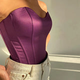 Belts For Women Corset Patchwork Strapless Off Shoulder Cummerbunds Female Bodycon Casual Elegant Fashion Sexy