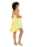 And Summer 2025 New Sexy Yellow Bare Back Three-Dimensional Flower Sling