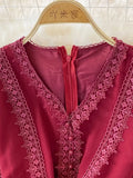 Embroidered Pleated Long Dress Vintage V-Neck Lantern Sleeve High Waist Draped Maxi Vestidos Female 2023