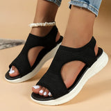 And Summer Fashion Soft Flying Weaving Breathable Flat Sandals Casual Large Size Beach New Women's