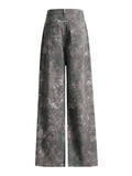 2025 New Personality Street Trend Camouflage Multi-Pocket Design Loose Type Low Waist Cargo