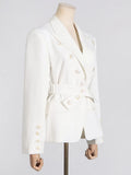Zingj Lapel Suit Jacket Women 2024 Summer New Button Splicing Advanced Sense Women's Thin Small