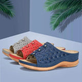 Summer New New Heel Thick-Bottomed Large-Size Hollow Casual Beach Women's