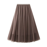 Dress Half-Dress Woman 2025 New Spring And Summer Long Dress Long-Term Long-Singlin Long-Singed-Long-Shaped High-Waisted Skirt Ponyy Ffy Skirt