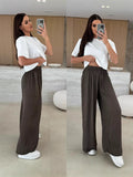 Summer Leisure Wide Legs Burst Loose Casual Fashion Trousers